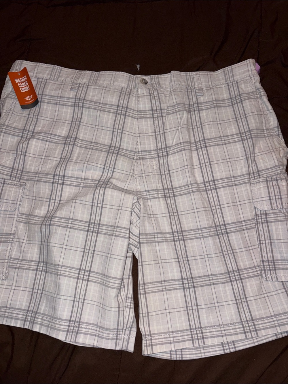 Nets Men's size 44 shorts  Plaid Cargo Shorts dockers